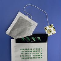 Machine d'emballage automatique de sachets de thé en papier filtre avec ficelle et étiquette, machine à fabriquer des sachets de thé carrés intérieurs et extérieurs