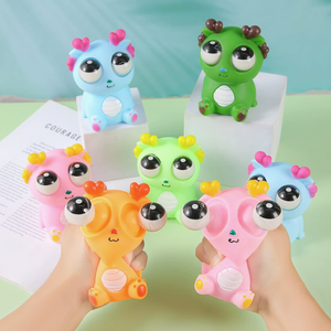 Juguete Antiestrés <span class=keywords><strong>de</strong></span> Dragón con Ojos Saltones, Juguete Sensorial para Apretar, Regalo Promocional con Logotipo Personalizado OEM - Product Image 1