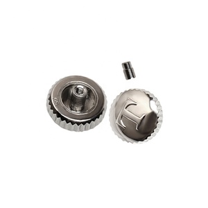 Pièces de rechange de luxe pour montre <span class=keywords><strong>Tissot</strong></span> : Bouton poussoir de remontage en acier inoxydable pour couronne de montre T019 - Product Image 1