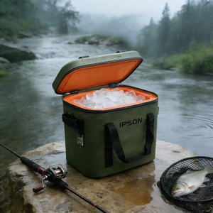 Sac isotherme souple et imperméable personnalisé 600D pour poisson, sac isotherme à <span class=keywords><strong>vin</strong></span> en TPU avec motif lettres, sac isotherme pour poisson congelé - Product Image 2