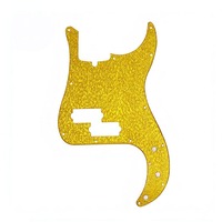 Pickguard de basse 4 cordes style P-Bass, avec trou pour tige de tension, panneau avant de basse, matériau en celluloïd, vente en gros de pièces d'instruments