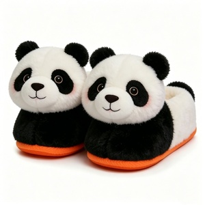 Pantoufles en peluche panda personnalisées, Pantoufles d'intérieur panda mignonnes, Pantoufles en peluche panda, Pantoufles d'intérieur panda - Product Image 4