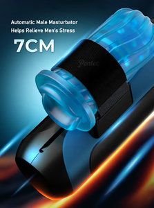 Waterproof <b>Vacuum</b> <b>Pump</b> Thrusting Rotating Sucking Automatic Male Masturbation Cup with Handle Sex Toys - Product Image 4