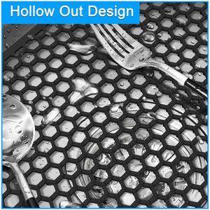 Custom Silicone Sink Protector <b>Mat</b>,Non-slip Kitchen <b>Bar</b> Sink Drain Pad Net Non-slip Dish Drain <b>Mat</b> for Kitchen - Product Image 5