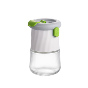 Dual-purpose Kitchen Salt Shaker <b>Glass</b> Sealed Airtight With Flip Top Lid For Solid Seasonings Measuring <b>Container</b> - Product Image 5