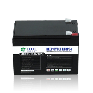 Elite 12 V 12000 <span class=keywords><strong>Mah</strong></span> Baterai <span class=keywords><strong>Lithium</strong></span> Ion Pin 12 Volt 12 Amp Lifepo4 12.8V 12ah Pin - Product Image 1