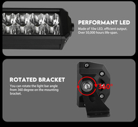 Barre lumineuse LED X3 RZR étanche haute puissance super lumineuse 14 pouces 120W barres de toit LED modulaires pour tout-terrain UTV nouvel état