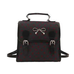 <span class=keywords><strong>Sac</strong></span> à <span class=keywords><strong>main</strong></span> décontracté pour <span class=keywords><strong>femme</strong></span>, nouveau style coréen 2024, <span class=keywords><strong>sac</strong></span> à dos en toile avec nœud, <span class=keywords><strong>cartable</strong></span> d'étudiant - Product Image 5