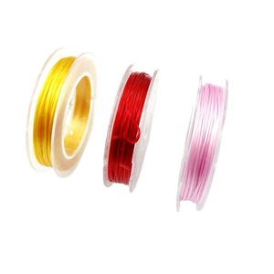 Fil élastique à petit cercle pour bracelet DIY, cordon élastique perlé fait main, matériel de bijouterie - Product Image 5