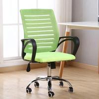 Chaise de bureau ergonomique professionnelle et abordable à dossier mi-haut en maille avec accoudoirs fixes pour bureau de direction
