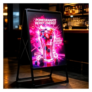 Póster publicitario EL con soporte de exhibición Kit X. Reemplazo Fácil de Pósteres. Para las <span class=keywords><strong>estrenos</strong></span> de nuevas películas y promociones de espectáculos teatrales - Product Image 5