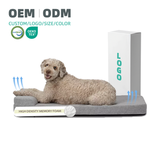 Cubierta impermeable de espuma viscoelástica para perros, cojín personalizado, camas grandes para mascotas con cremallera duradera, cubierta extraíble - Product Image 1