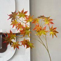 Fleurs artificielles en soie marron automnal en gros pour la décoration événementielle, feuilles de rose marron terreux Maillard, plantes et fleurs d'hortensias