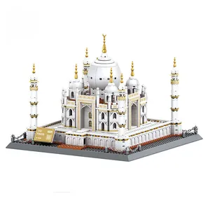 Wange phiên bản 5211 Ấn Độ Taj Mahal kiến trúc thế giới xem đường phố gạch nhỏ đồ chơi xây dựng đồ trang trí khối xây dựng bộ