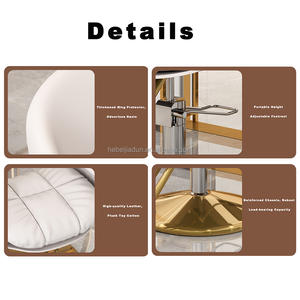 Fauteuil de salon de coiffure moderne, haut de gamme, pivotant, réglable, fauteuil de barbier - Product Image 3