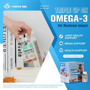 Gélules d'huile de poisson Oméga-3 1000mg sans OGM et sans gluten, <span class=keywords><strong>EPA</strong></span> <span class=keywords><strong>DHA</strong></span> pour les personnes souffrant de stress, expédition rapide, pureté et puissance élevées, ODM - Product Image 3