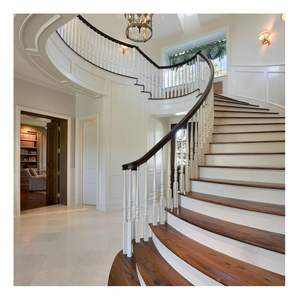 Escalera curva <span class=keywords><strong>de</strong></span> vidrio compacta con marco <span class=keywords><strong>de</strong></span> aluminio Escalera curva perfecta <span class=keywords><strong>para</strong></span> <span class=keywords><strong>espacios</strong></span> <span class=keywords><strong>pequeños</strong></span> y decoración moderna - Product Image 3