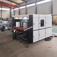 Imprimante numérique à jet d'encre haute vitesse à passage unique, machine de traitement de boîtes en carton pour fruits sur mesure, machine d'impression de boîtes en carton ondulé