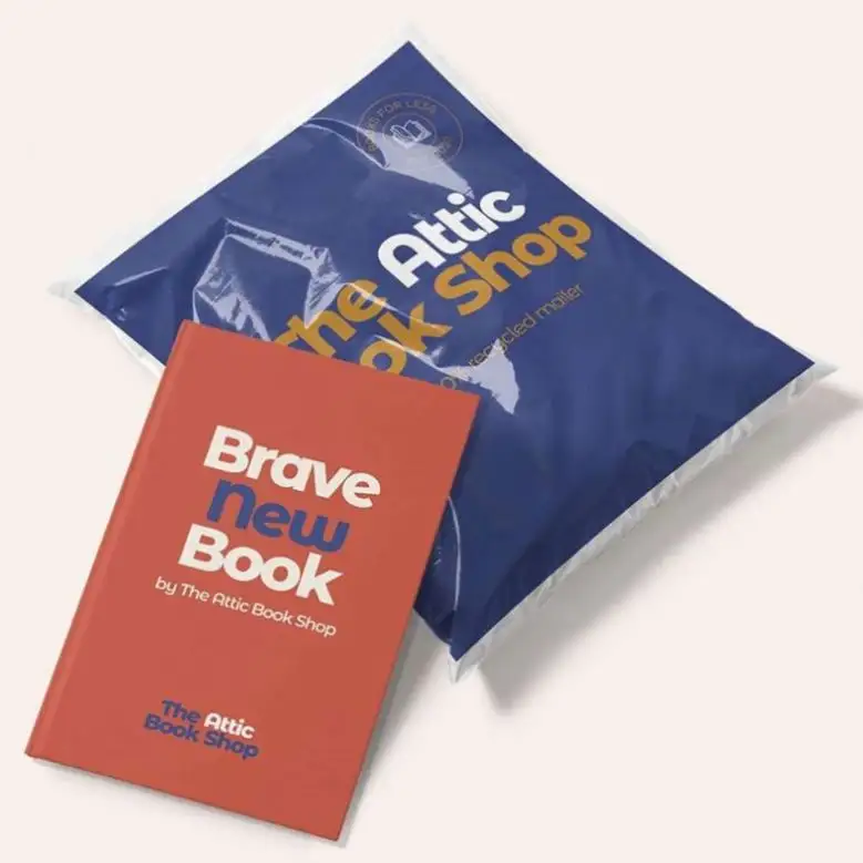 Benutzer definierte Farbe weiß selbst versiegeln Öko biologisch abbaubare Post Mailer Tasche luxuriöse Mailing Einkaufstasche für Bücher Verpackung