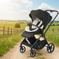 Poussette légère pour bébé, chariot pour enfants de 0 à 3 ans, pliable, capacité de charge de 15 kg, utilisation tout temps, voyage