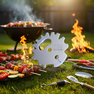 Accesorios Portátiles Multifuncionales para Barbacoa, Metálicos, para Uso en Interiores y Exteriores - Product Image 2