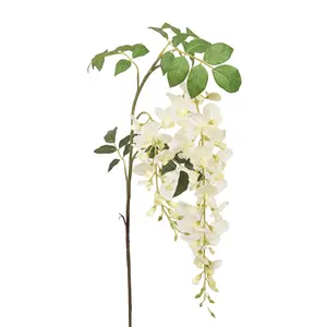 Hoe Sale Wedding Silk Artificial Flower Wisteria Party Backdrop For Home Decor Wedding Party Decoration