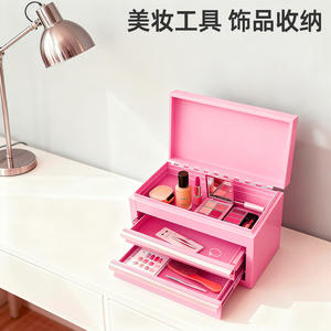 Mini caja de herramientas de metal, organizador de escritorio rectangular con cajones para oficina, suministros de manualidades, almacenamiento de herramientas, hecho en Hangzhou - Product Image 3
