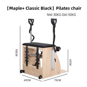 Conjunto de equipo de <span class=keywords><strong>pilates</strong></span> con máquina reformadora Tower Maple y trampolín con somier sentado, disponible para uso en estudio - Product Image 6