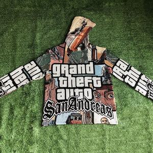 Felpa con Cappuccio Hip Hop 2023 in Tessuto Jacquard con Design Personalizzato di Personaggi <span class=keywords><strong>Anime</strong></span>, Abbigliamento Streetwear da Donna Taglie Forti - Product Image 6