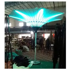 3.5m Aluminium flower garden umbrellas, outdoor tulip umbrella for decoration