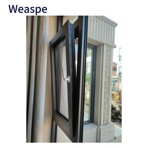 Fenêtres en verre résidentielles Maisons insonorisées nouvellement conçues contre la rupture de la chaleur de l'ouragan Fenêtres inclinables et tournantes en aluminium - Product Image 2