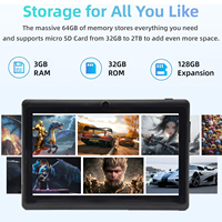 Prix de Gros Tablette PC Android 15 de Jeu Wi-Fi 7 Pouces avec Clavier, 3 Go de RAM, 32 Go de ROM