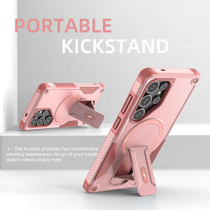 GSCASE حافظات عالية الجودة من الشركة المصنعة حافظة هاتف صلبة مغناطيسية مع مسند لسامسونج جالاكسي A14 A15 A16 أغطية - Product Image 3