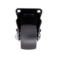 Roue fixe industrielle en PP rigide à profil bas de 3 pouces, capacité de charge de 350 kg, durable et robuste, pour établis et machines lourdes