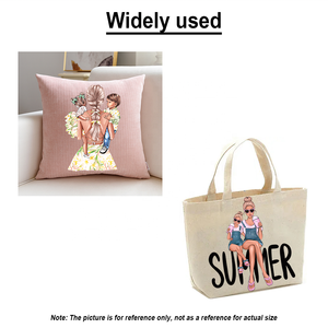 Autocollants thermocollants personnalisés lavables pour vêtements et t-shirts, motif mère-fille-fils, impression DTF, super maman et enfants - Product Image 6