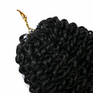 100% tóc con người vô hình chuỗi thiết kế trước looped Crochet kinky xoăn Crochet phần mở rộng tóc - Product Image 5