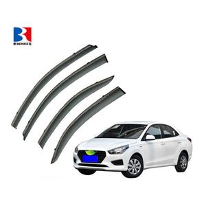 Déflecteur d'injection PC+ACIER INOXYDABLE pour HYUNDAI VERNA/SOLARIS 2010-2022, visière de fenêtre de porte simple commande - Product Image 2