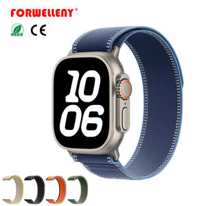 Forwelleny <span class=keywords><strong>Trail</strong></span> Loop <span class=keywords><strong>Bracelet</strong></span> en nylon pour IWatch Series 7 6 Se 8 9 10 11 <span class=keywords><strong>ultra</strong></span> 2 Band 49mm 46mm Straps Correa - Product Image 1