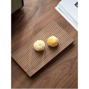 Black Walnut Wood <b>Tea</b> <b>Tray</b> Hand Carved Solid Wood Rectangular Serving <b>Tray</b> For <b>Tea</b> Ceremony - Product Image 5