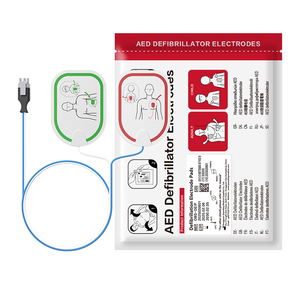 Elettrodi per Defibrillatore Chirurgico per Adulti e Pediatrici, Patch Mediche con Diversi Connettori, Materiale in Schiuma 130*87mm/100*70mm CE - Product Image 1