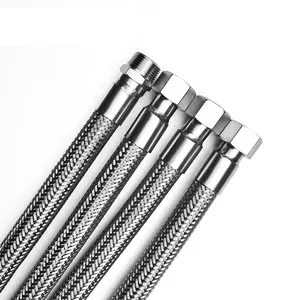 Factory Supply 304 Stainless Steel Wire Braided Flexible Hose Tube High Temperature Corrugated Metal Hose