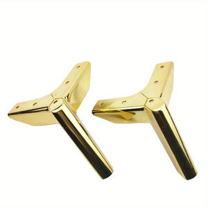 Patas de Muebles de Lujo en Cromo Dorado de 6 Pulgadas, Patas Metálicas Modernas para Mesitas de Noche, Bancos y Sofás [Originales] Empacadas para Envío - Product Image 3