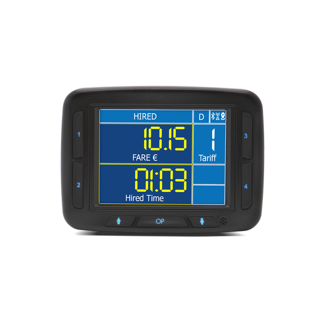 F4 Plus Smart Taximeter with Embedded Printer - GPS LTE modem 4G-5G Cat-M Bluetooth - Advanced Taxi Meter professional device