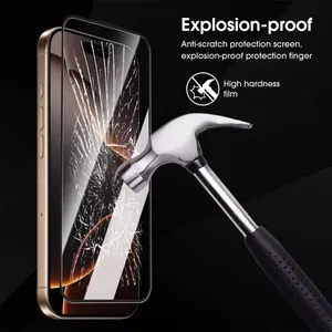 กระจกนิรภัยแบบ HD ป้องกันฝุ่น <span class=keywords><strong>3</strong></span> ชิ้น สำหรับ <span class=keywords><strong>iPhone</strong></span> 18 Fold 17 16 15 14 13 12 11 Pro Max 16 Plus XR XS <span class=keywords><strong>SE</strong></span> ฟิล์มกันรอยหน้าจอ - Product Image 3