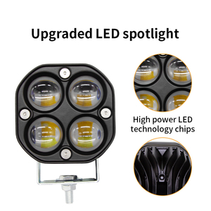 Projecteur <span class=keywords><strong>LED</strong></span> bicolore 3 pouces 40W pour voiture, camion, VTT, moto 12V 24V, étanche, lumière <span class=keywords><strong>de</strong></span> travail tout-terrain, phare antibrouillard - Vente chaude - Product Image 3