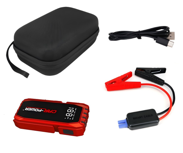 4000A Portable Car Battery Booster (9.0 Gas/6.5L Diesel) Car Battery Jumper Starter