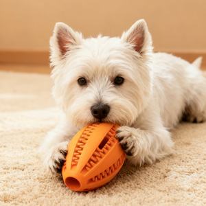 ペット用おもちゃ 漏れやすい食事ボール 犬用噛むおもちゃ＆歯磨き/クリーナー ラバーラグビー クロスボーダーおもちゃ - Product Image 4