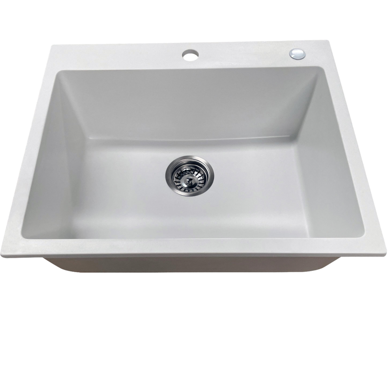 Golden Waterfall Quartz Modern Single Bowl
