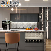 Conception intégrée personnalisée pour toute la maison, plan d'installation pour hôtel, villa, cuisine, armoire, salon, chambre à coucher