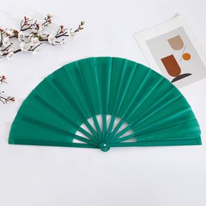 Ventilateurs à main décoratifs publicitaires de haute qualité, grands ventilateurs espagnols rafraîchissants, ventilateur de sublimation avec grand ventilateur portatif en plastique pour mariage - Product Image 5
